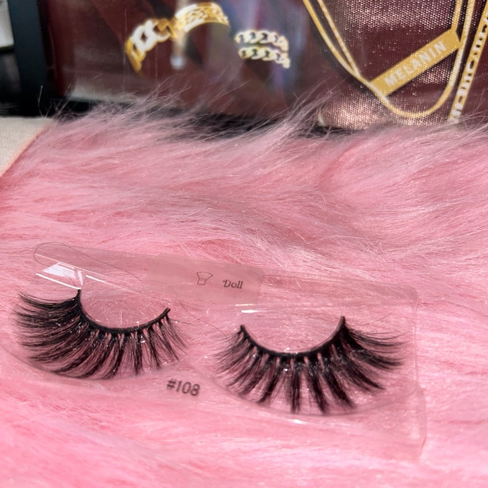 25mm Fluffy Mink Lashes – Wispy Dramatic False Eyelashes Reusable